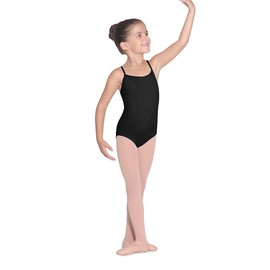 Bloch Dance Girls Parem Microlux Camisole Leotard, Black, 14