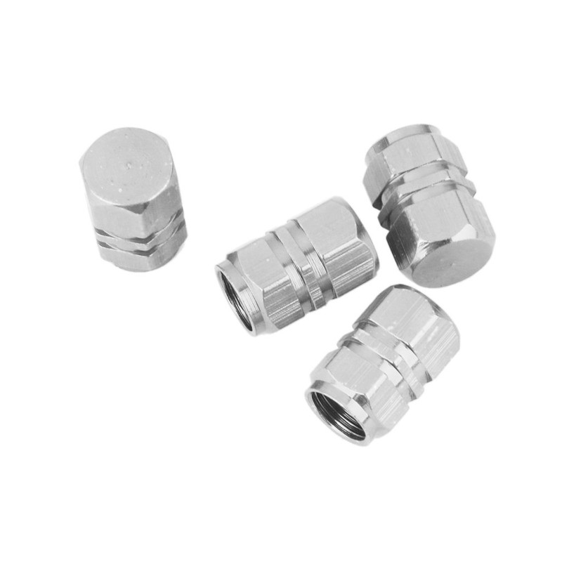 4 x Aluminium Valve Caps Air Valve Caps Tyre Valve