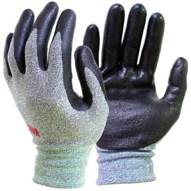 Lightweight Nitrile Coated Work Gloves, 3D Comfort Stretch Fit, Super Grip 2000,Spandex Smart Touch,Thin Machine Washable (5 Pairs, Grey) (Medium)