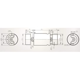 BestTong DC 12-24V 4000RPM Brushed Vibration Motor DOUBLE-HEAD High Torque Electric Vibrating Motors with 2 Iron Rotating Mass