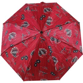 Cachemir Pocket Umbrella Satin Case, bordeaux