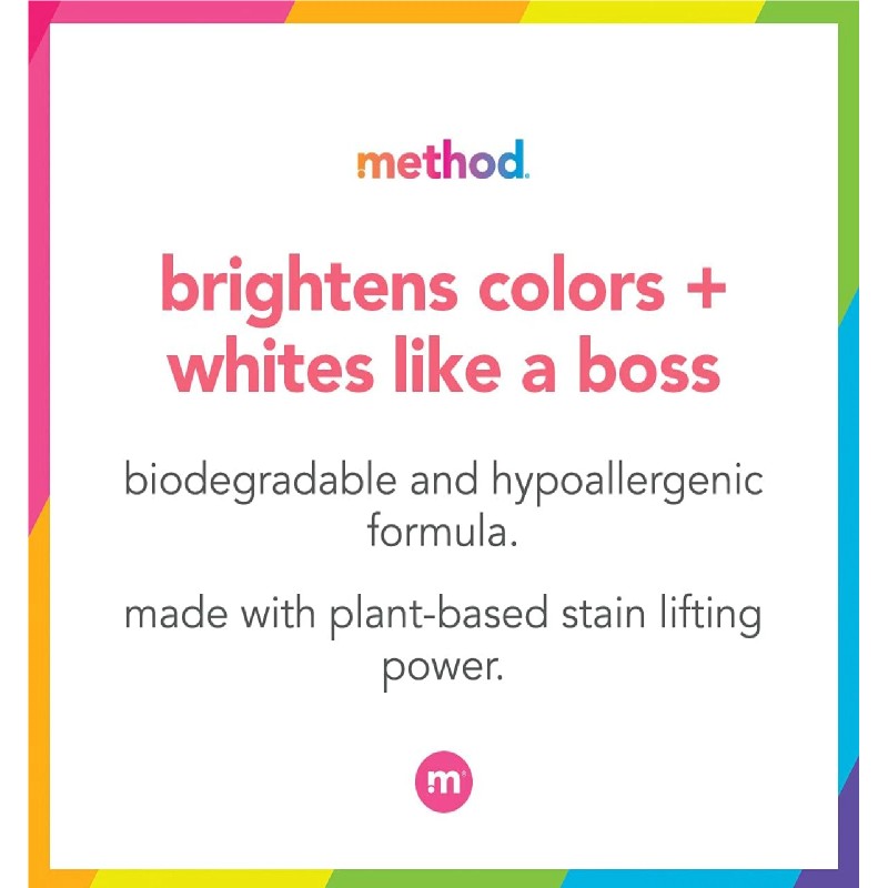 Method Liquid Laundry Detergent, Ginger Mango, 66 Loads Per Bottle,53.5