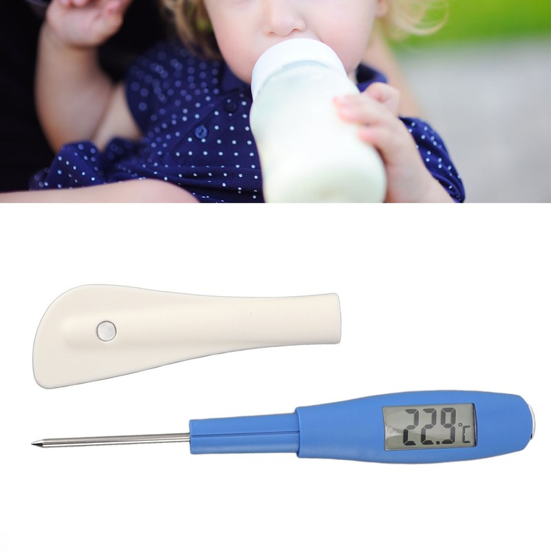 Silicone Spatula Thermometer Digital Display Stainless Steel Cooking Thermometer Food