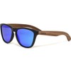 Walnut Wood Classic Sunglasses For Men and Women with Blue
