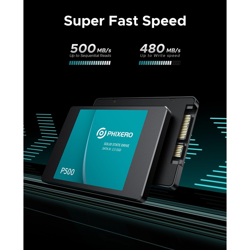 PHIXERO SSD P500-1TB-BL-BP-US extensión de la garantía