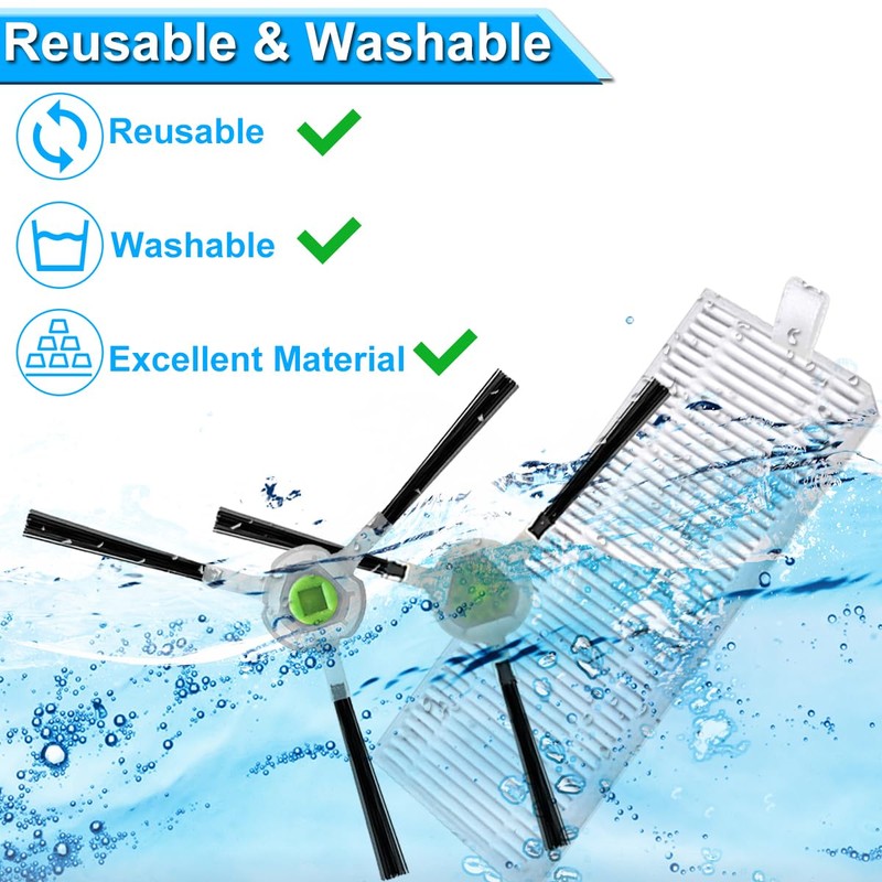 EATBALE Side Brush Filter Replacement for Lefant M210 M210B M213