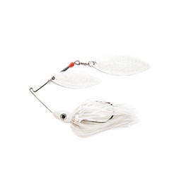 Nichols señuelos pulsador escama de Metal Doble Sauce spinnerbait, Blue Shad/White, 3/8-Ounce