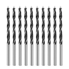 Wood Drill Bits 3 mm, Wood Twist Drill Bit for Precise Woodworking, Concrete Drill, Masonry Drill Long, Granite Drill, Ideal for Wood, Plastic, Rubber and More, Pack of 10