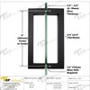 Stainless Steel 304 Grade Tubular Back to Back Shower Door
