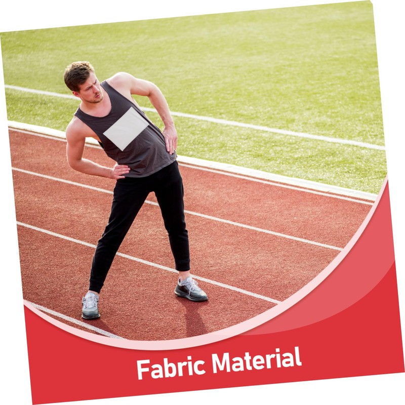 Kisangel 10pcs Reusable Race Bibs for Athletes Blank Bibs for