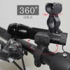 XSAJU Bicycle Light Mount Rubber Light Holder 360° Rotation Light