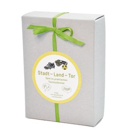 Tool & Tree Stadt-Land-Tor – Fussball-Reisespiel mit Herz - Denkspiel, Gesellschaftsspiel & Party Game für Geburtstag, JGA & Männer-Abend. Lustiges Fußball-Spiel für Kinder, Teenager & Erwachsene