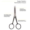 Arches and Halos Surgical Stainless Steel Eyebrow Scissors - Eyebrow