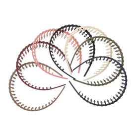 Baluue 7pcs Non Slip Plastic Headband with Wavy Teeth for Face Washing Hair Bands for Women Men Secure Grip Hair Accessory for Tidy Management