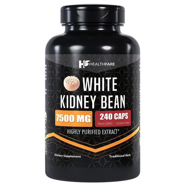 Healthfare White Kidney Bean Extract | 7,500 mg | 240
