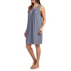 Fishers Finery Women's Sleeveless Nightgown;Relaxed Fit; Plus Size (Gry, XXL)