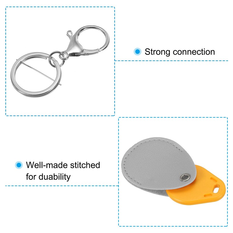 [PATIKIL] Leather Key Chain Leather Key Holder with Key Holder
