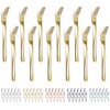 Evanda Gold Dinner Forks Set of 12 Pieces, 17.8cm Titanium
