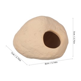Happyyami Aquarium Rock Cave Betta Fish Hideaway Stone Shelter Shrimp Cichlid Hiding Breeding Spawning Fish Tank Ornaments