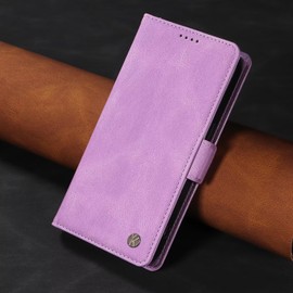 ILING Case for Realme C71 5G/Realme C71 4G, Ultra-thin Leather PU Skin Wallet Cover Flip Folio Shockproof Case with Card Slots, Kickstand, Magnetic Close, RFID Blocking (Purple)