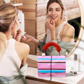 Toiletry Bags, Foldable Toiletry Bag with Detachable Pouches, Foldable Roll-Up Cosmetic Organizer Waterproof Make up Pouch for Men, Girls & Bathroom