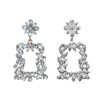 BriLove Statement Drop Earrings Boho Bohemian Style Rhinestone Marquise Rectangle