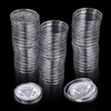 100Pcs 40.6mm Silver Dollar Coin Holder,Clear Plastic Eagles Coin Capsules