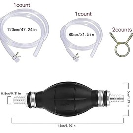 Manual Fuel Transfer Pump, Oil & Water Suction Pump with Durable Large Flow Direction for Various Vehicles