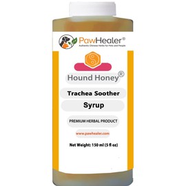 Hound Honey: Trachea Soother Syrup - 150 ml (5 fl oz) - Natural Herbal Remedy for Symptoms of Collapsed Trachea - Tastes Good - Easy to Administer… …