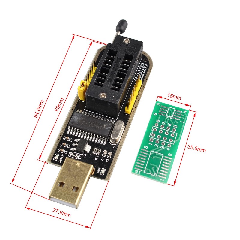 Jopto USB Programmer CH341 24 25 Series Burner Chip 24