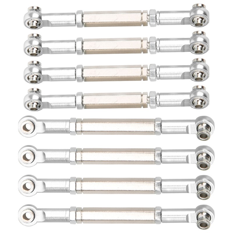 8Pcs Upgrade Metal Pull Rod Steering Pull Rod for WPL/MN/Feiyu