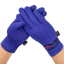 EVO Winter Thermal Inner Gloves Golf Skiing Cycling Motorbike walking Baselayer (Blue, Medium)