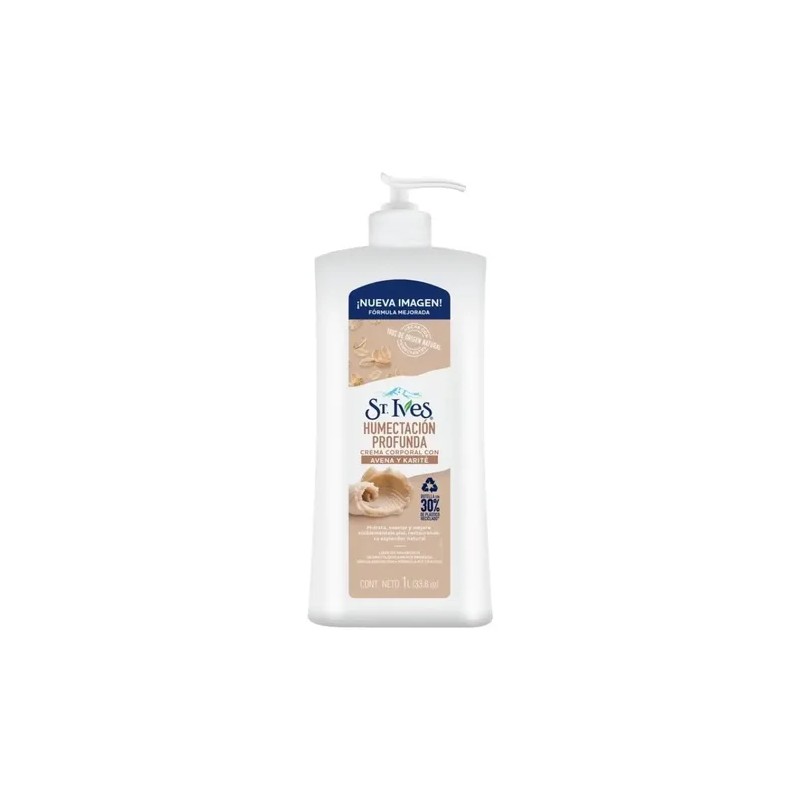 St. Ives Crema Corporal con Avena y Karité, Humectación Profunda,