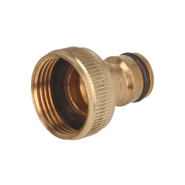 tecuro Tap Connector 3/4 Inch Female Thread Brass with Push Fit for Garden Watering