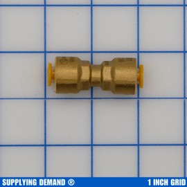 Supplying Demand SB1 1/4 Inch Quick Connect HVAC Brass Coupler Fitting