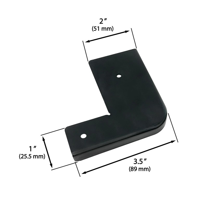 Brickyard RV Slide Out Corner Cover Plastic Trim for Campers