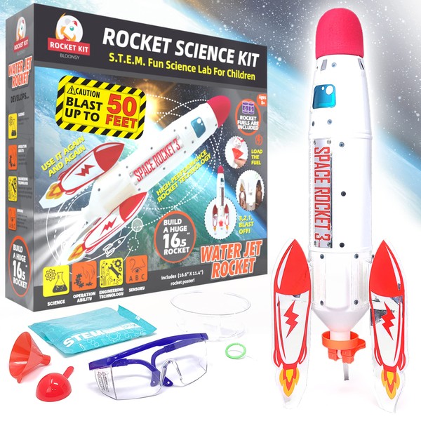 BLOONSY Water Rocket Science Kit for Kids 8-12 | Model