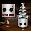 ZEVELOO Chocolate Fountain Machine Electric Chocolate Fondue Fountain Machine Stainless