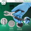 Dual Action Decapper Pliers for Decapping Crimped Vials and Bottles