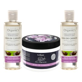 Crema Baba D Caracol +2 Jabón Facial Desmaquillante Florigan Todo Tipo De Piel Día/noche