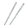 Pack 2 Slver Twist Design Chopsticks Hair Sticks Pin Up