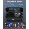 temracha Portable Lock Box, Combination Security Case LockBox with Code,
