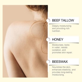 Face Tallow Balm Cream For Skin Care, 59 g Honey Balm Beef Tallow Cream Beef Tallow Cream for Body Beef Tallow Cream for Skin Care, Moisturising Cream for Face and Body