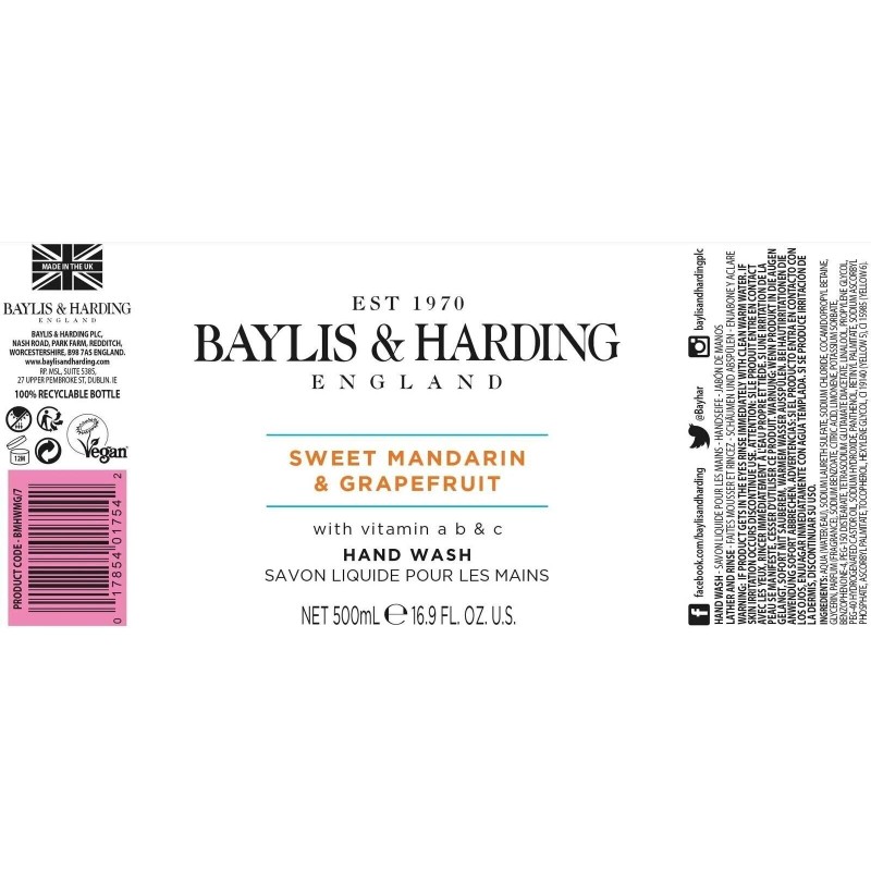 Baylis & Harding 16.9 Ounces Hand Wash Pack Of 3