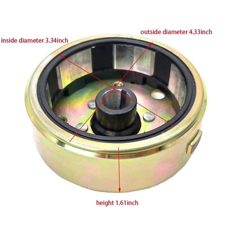 GY6 125cc 150cc 6 Coil Magneto Flywheel Rotor for 152QMI