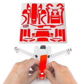 WRAPGRADE Skin Stickers Compatible with DJI Mini 4 Pro | Accent Color (Neon Yellow)