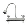 LOVIVER RV Kitchen Faucet Two Handle RV Bathroom Sink Faucet