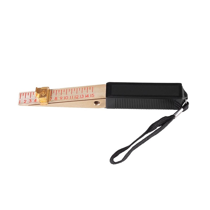 Wedge-Shaped Vernier Metric Feeler Gauge 0.5mm, Walfront 1-15mm Feeler Gauge