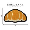 SAIONJI Croissant Half Circle Bath Mat, 30 x 17.7 Inch