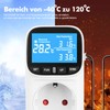 Digital Temperature Controller Socket 230 V with Sensor, Heating Cooling